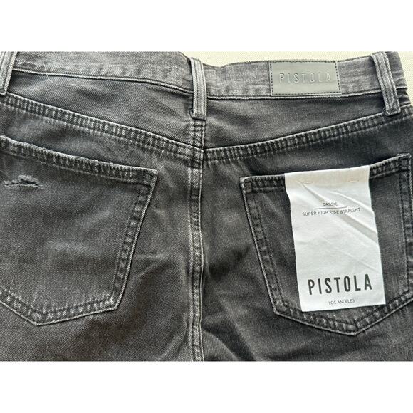 Pistola Denim | Cassie Night Shade Distressed Button Fly | Size 28 NEW - Picture 6 of 9